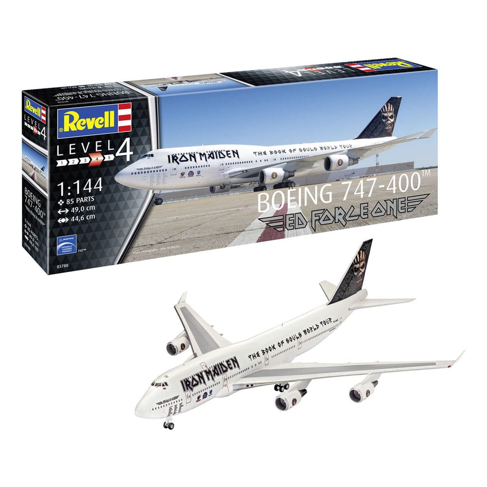 Iron Maiden Modellkit 1/144 Boeing 747-400 "Ed Force One" Revell