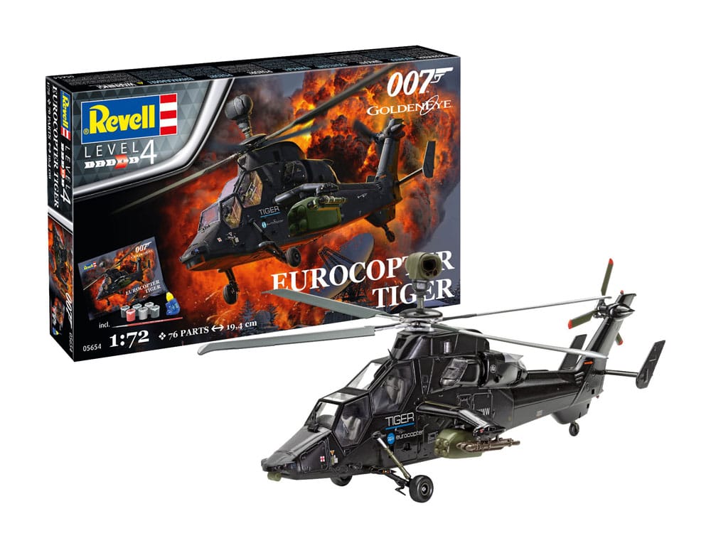 James Bond Eurocopter Tiger Model Kit 1/72 Gift Set Revell