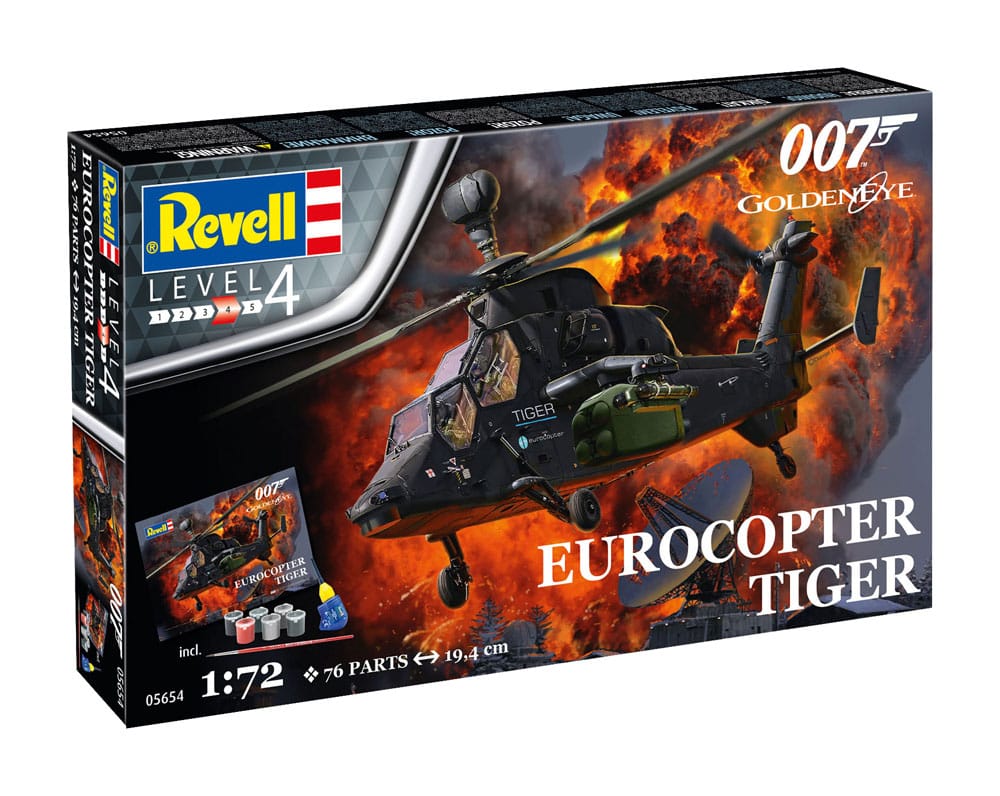James Bond Eurocopter Tiger Model Kit 1/72 Gift Set Revell
