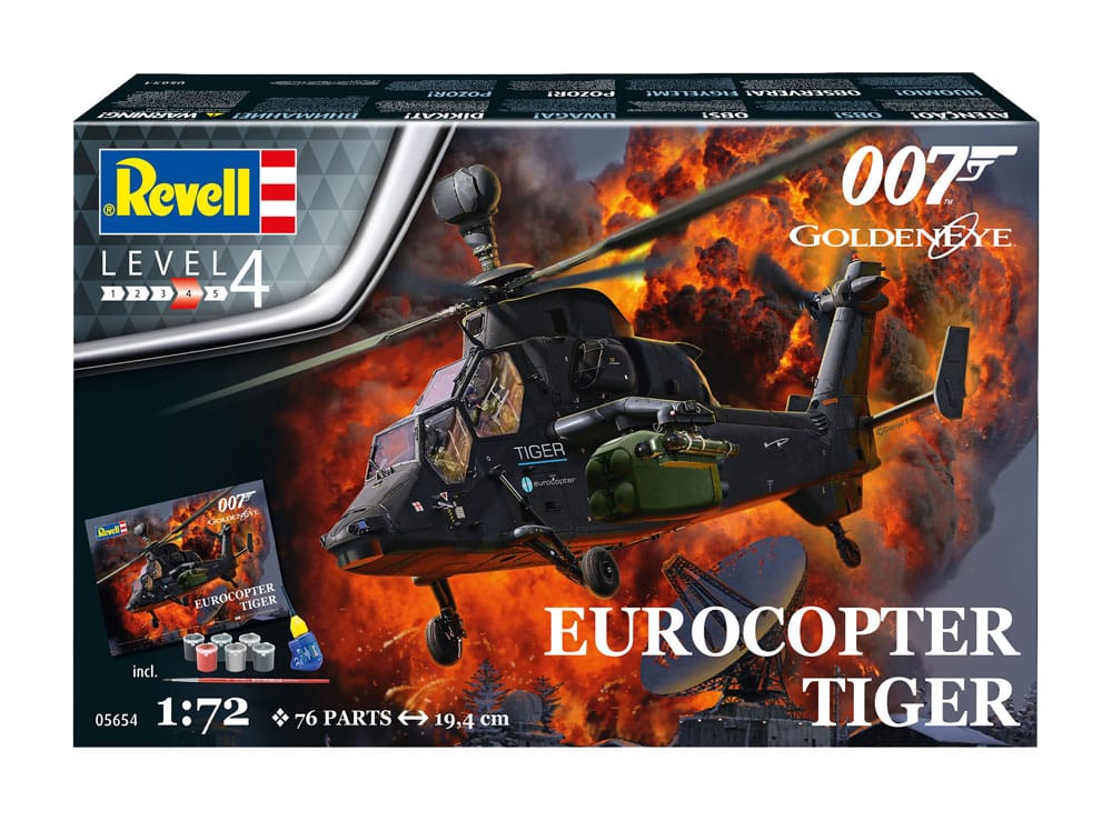 James Bond Eurocopter Tiger Model Kit 1/72 Gift Set Revell