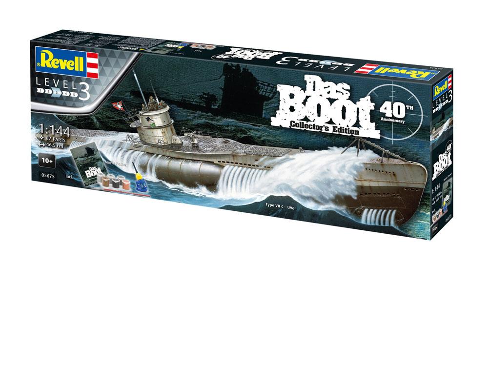 Das Boot Modellkit Gåvoset 1/144 U-Boot U96 Typ VII C Revell