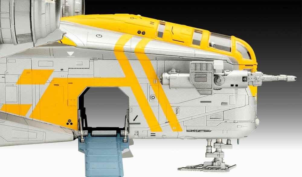 Star Wars The Mandalorian och Grogu Revell Modellbyggsats 1/72 Razor Crest 34 cm