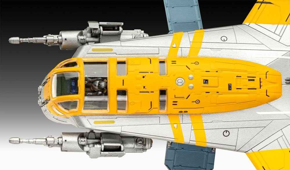 Star Wars The Mandalorian och Grogu Revell Modellbyggsats 1/72 Razor Crest 34 cm