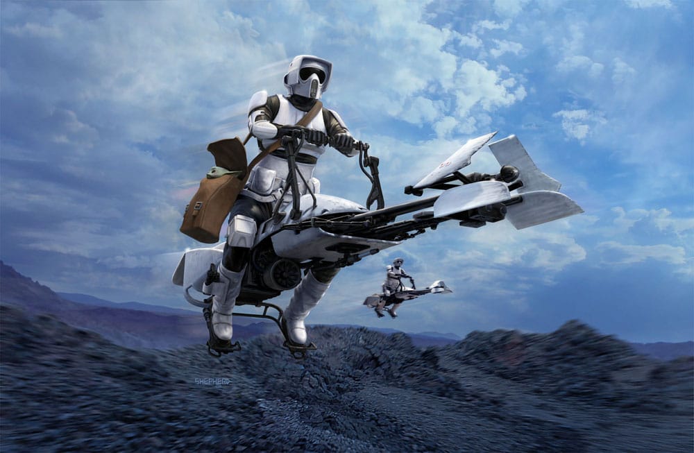 Star Wars 1/12 Speeder Bike Modellkit - 26 cm Revell