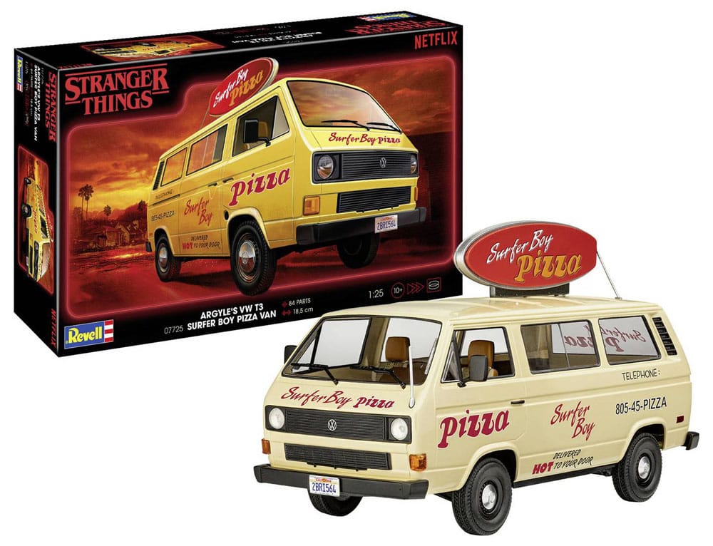 Stranger Things Modellkit 1/25 VW T3 Surfer Boy Buss - 19 cm Revell