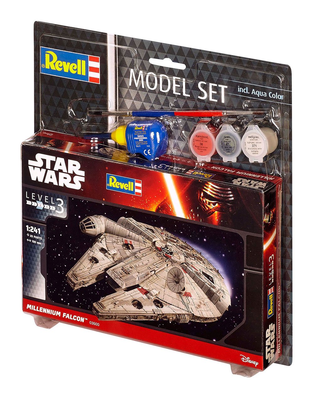 Star Wars Modellkit 1/241 Millennium Falcon 10 cm Revell