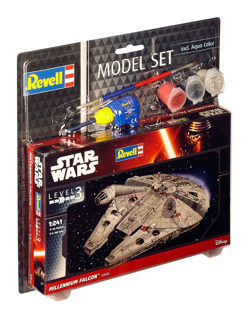 Star Wars Modellkit 1/241 Millennium Falcon 10 cm Revell