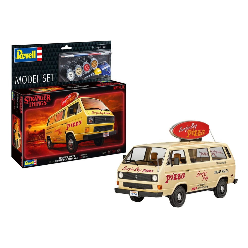 Stranger Things Modellkit 1/25 VW T3 Bus Surfer Boy (Aqua Färg) 19 cm Revell