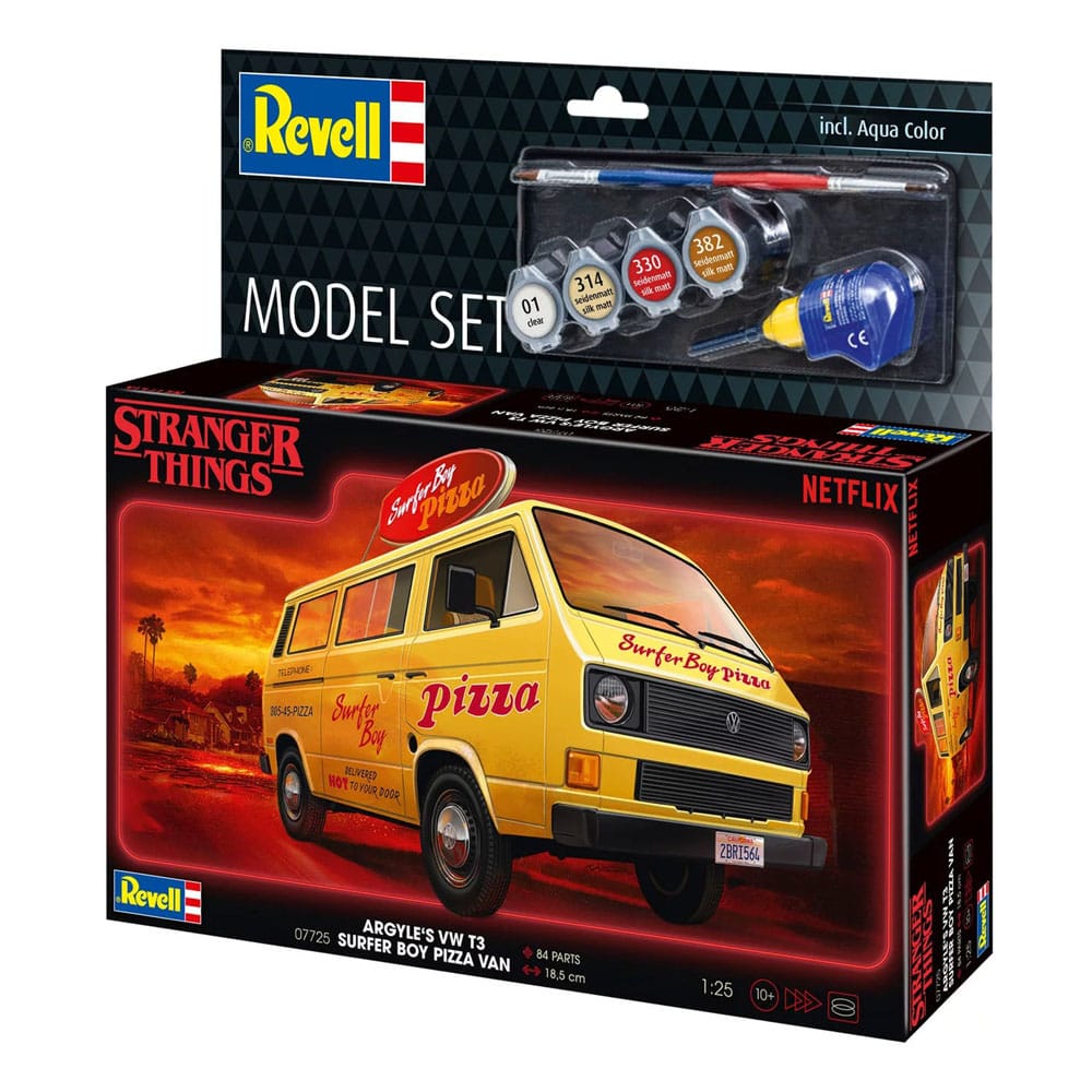 Stranger Things Modellkit 1/25 VW T3 Bus Surfer Boy (Aqua Färg) 19 cm Revell