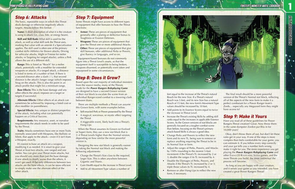 Power Rangers RPG Book Finster's Monster-Matic Cookbook Sourcebook *Englische Version* Renegade