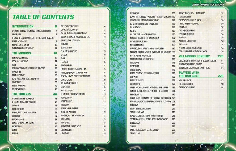 Power Rangers RPG Book Finster's Monster-Matic Cookbook Sourcebook *Englische Version* Renegade