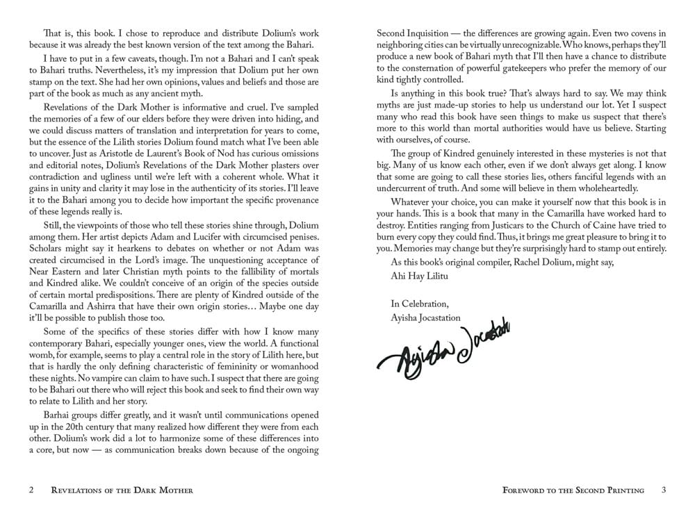 Vampire: The Masquerade 5th Edition RPG Bok Revelations of the Dark Mother Tillbehör *Englische Version* Renegade