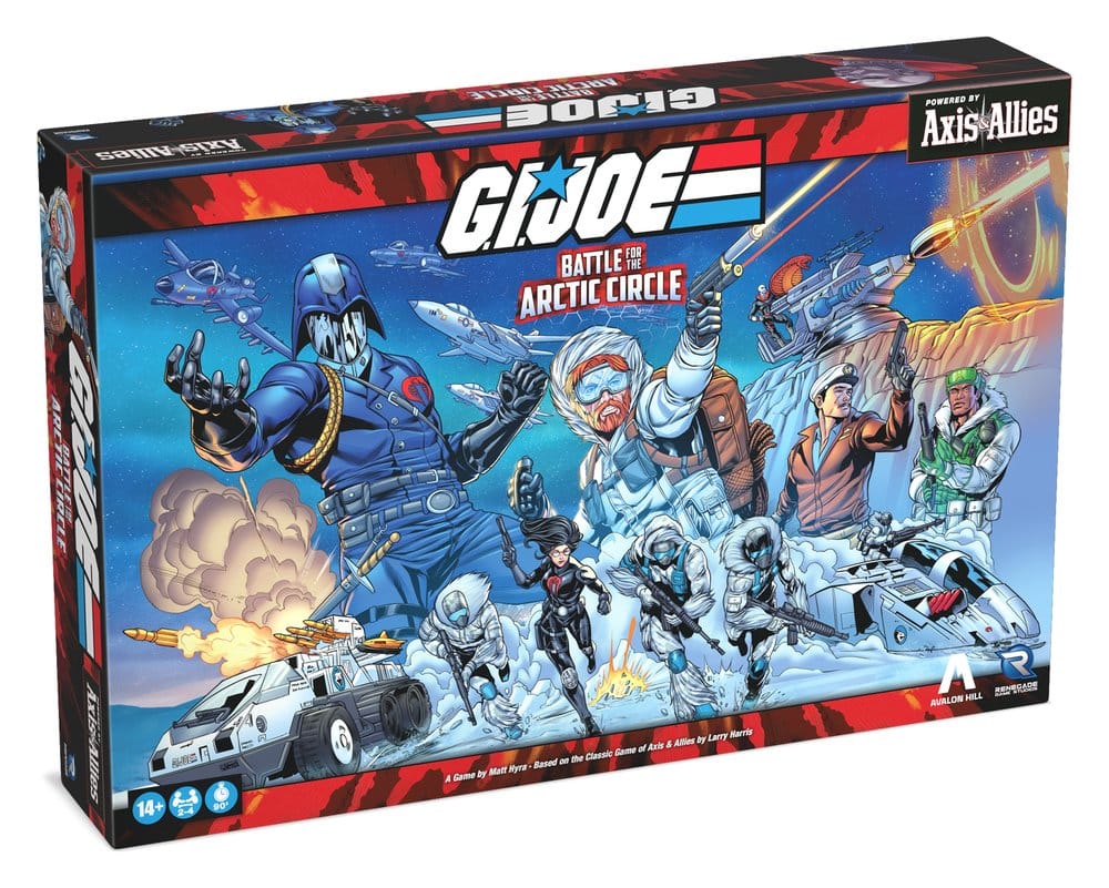 G.I. Joe brädspel Slaget om Arktiska cirkeln drivet av Axis & Allies Engelsk version