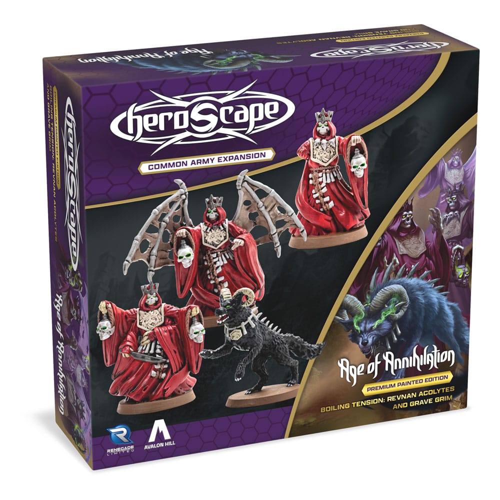 Heroscape Army Expansion Boiling Tension: Revnan Acolytes & Grave Grim *Engelsk Version* Renegade