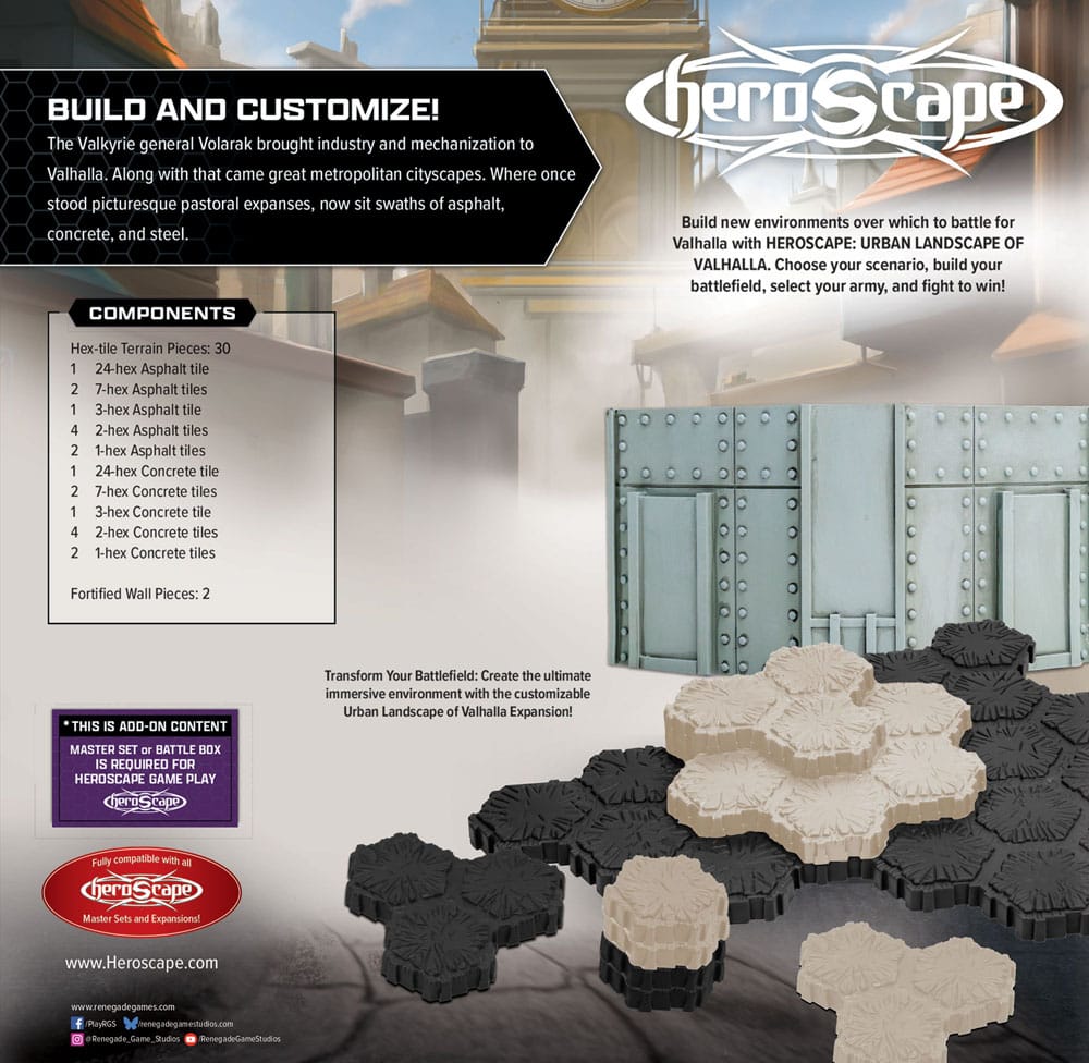 Heroscape Terrain Expansion: Den urbana landskapet av Valhalla Renegade