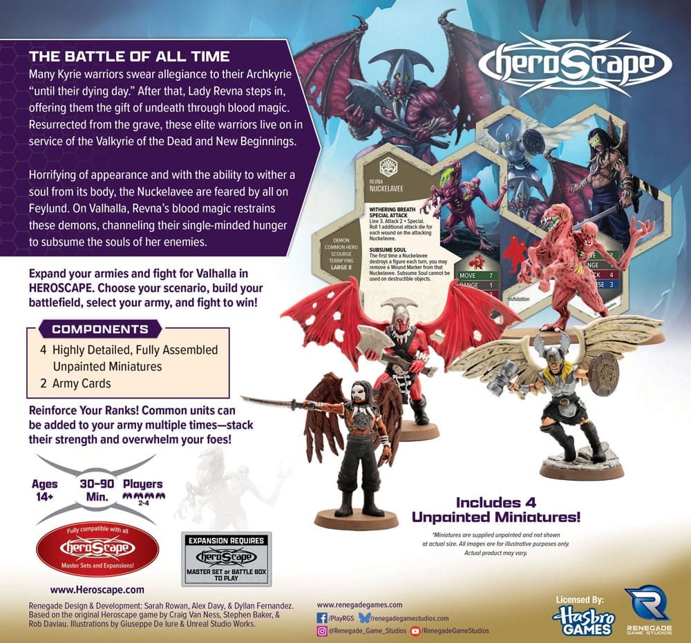 Heroscape Arméexpansion: Annihilations Återvändande från Revna & Nuckelavee (Vanlig) *Engelsk Version* Renegade