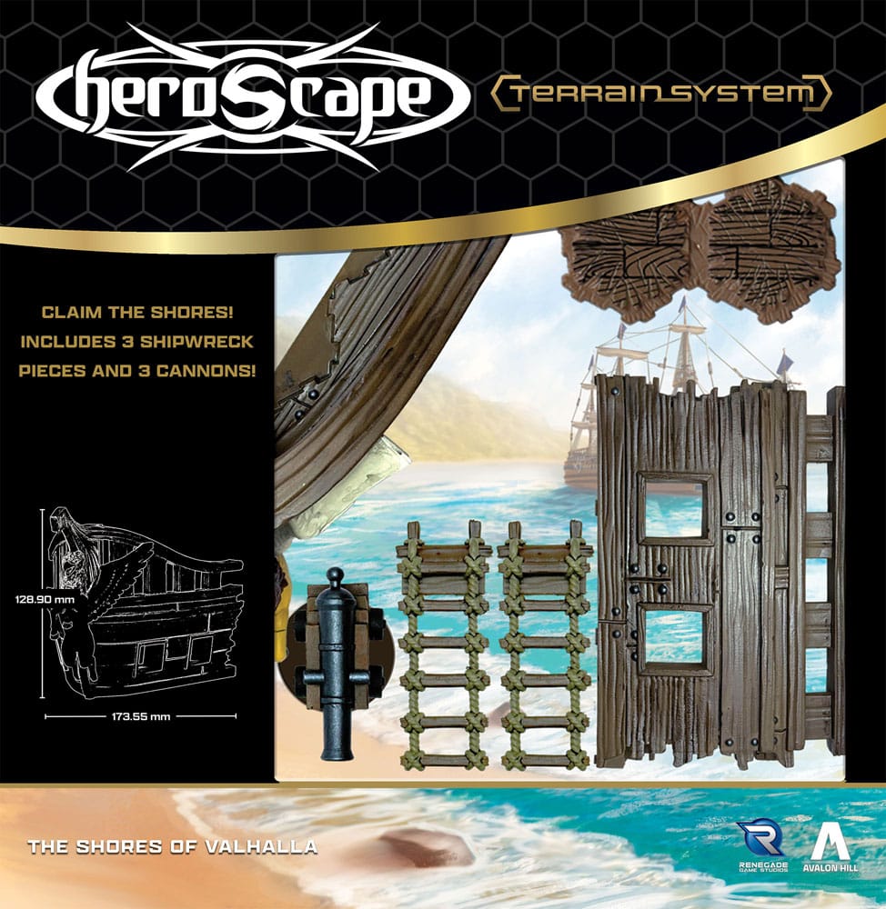 Heroscape Terrain Expansion Shores of Valhalla - Engelsk Version Renegade