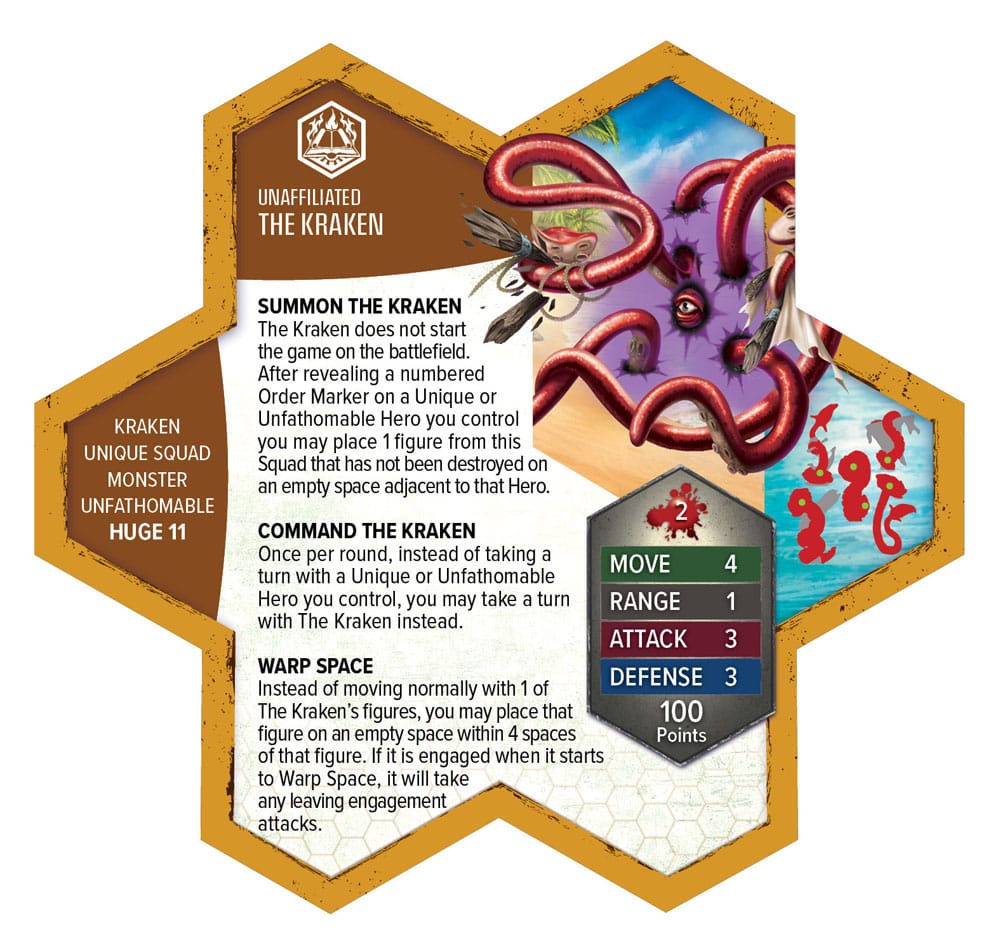 Heroscape Arméexpansion: Åldern av Utrotning Thormun & Kraken *Engelsk Version* Renegade