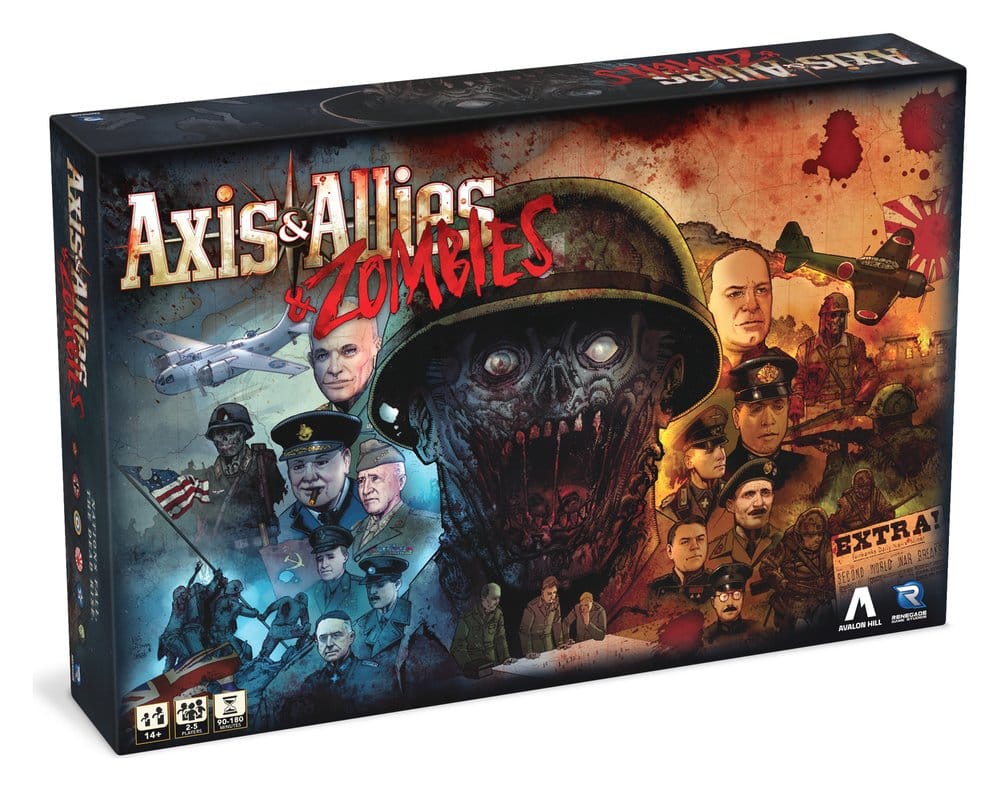 Avalon Hill brädspel Axis & Allies & Zombies Engelsk version