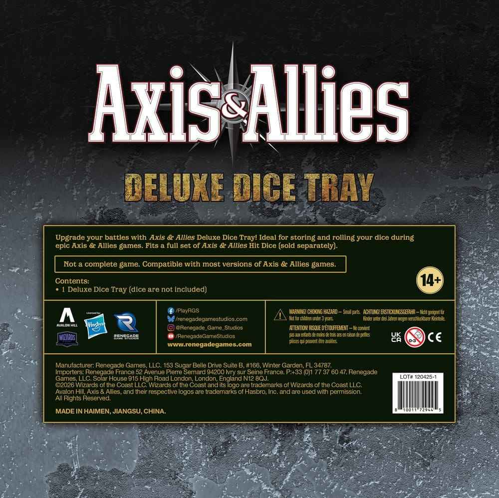 Axis & Allies Deluxe Tärningsbricka på Svenska
