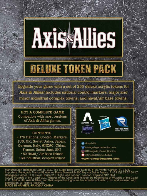 Axis & Allies Deluxe Token Pack *Engelsk Version*