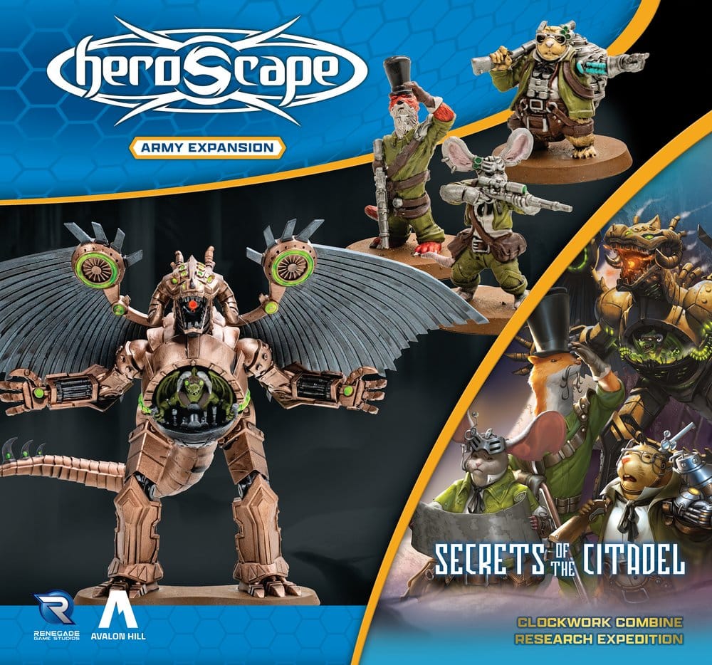 Heroscape arméexpansion Clockwork Combine forskningsexpedition – svensk version av engelsk utgåva