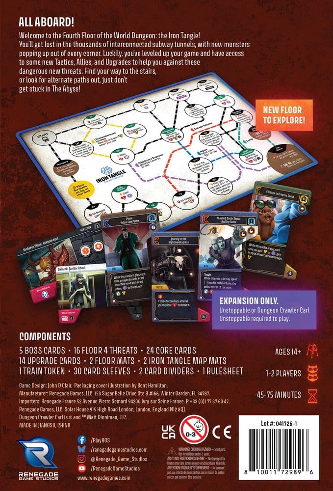Dungeon Crawler Carl Oövervinnerlig: The Iron Tangle Expansion – Engelska versionen