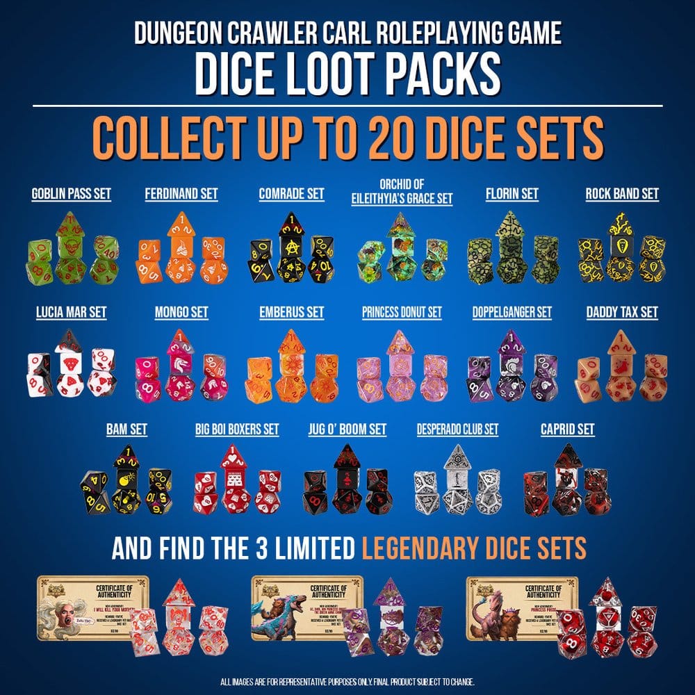 Dungeon Crawler Carl Tärningsblindbox Display (20-pack)