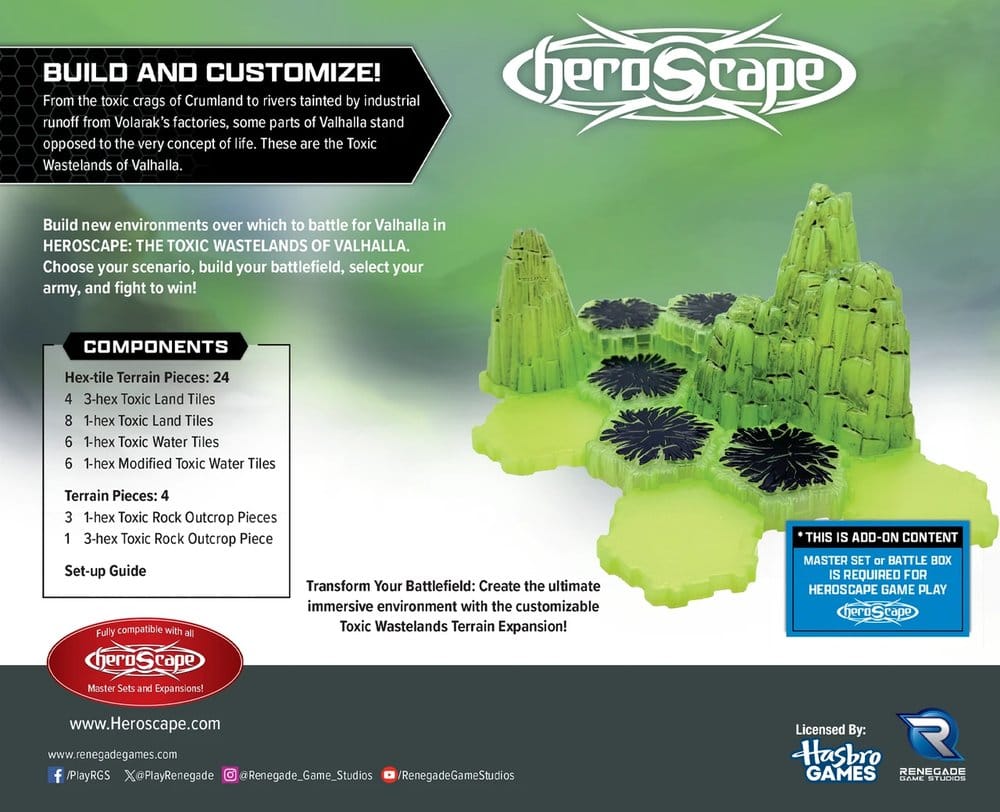 Heroscape Terrain Expansion Toxic Wastelands of Valhalla *English Version*