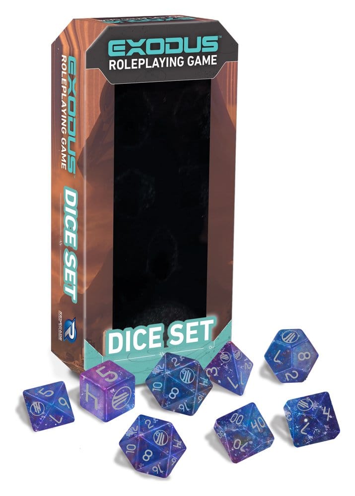 Exodus RPG-tärningsset med 8 delar