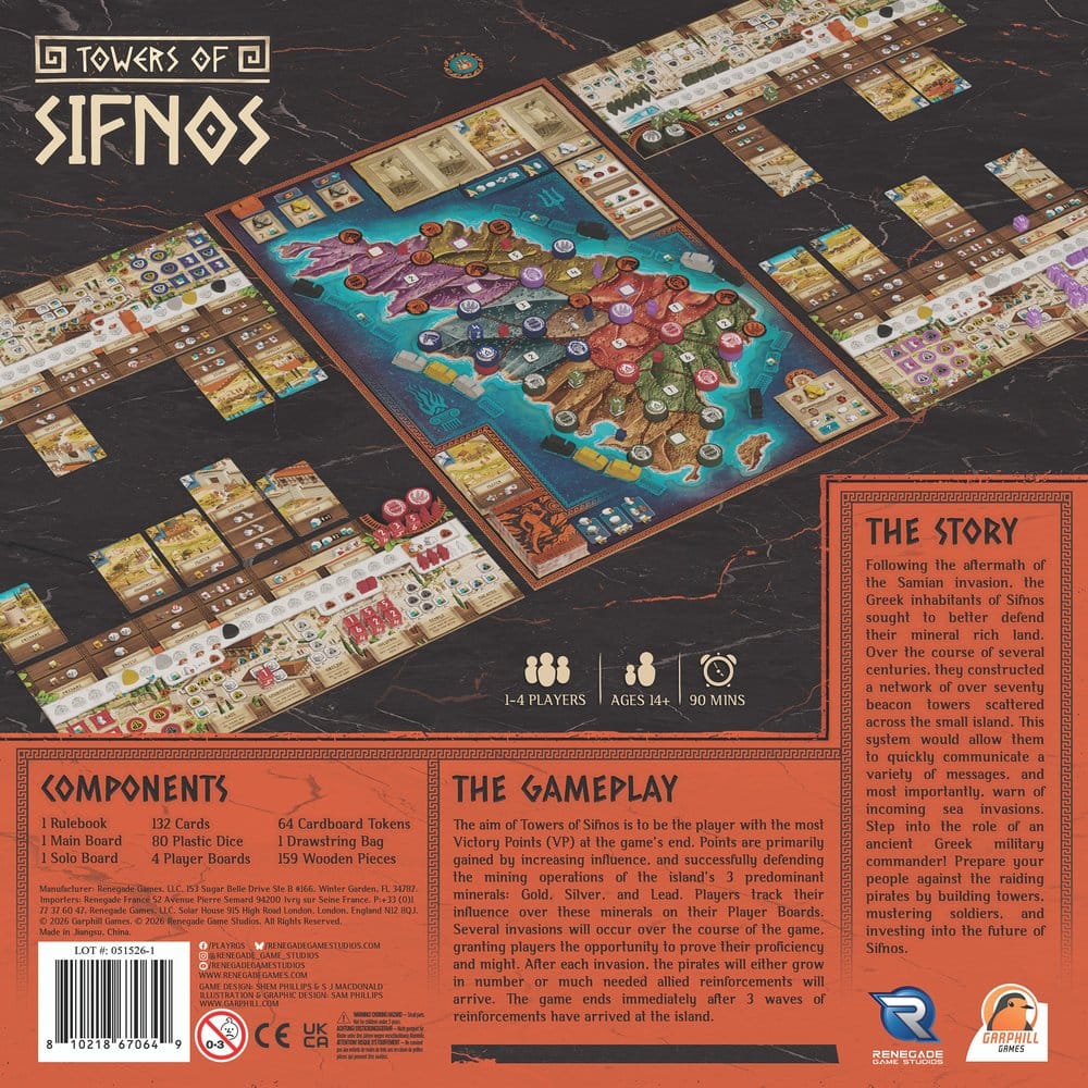 Tornens Sifnos Brädspel – Engelskspråkig version