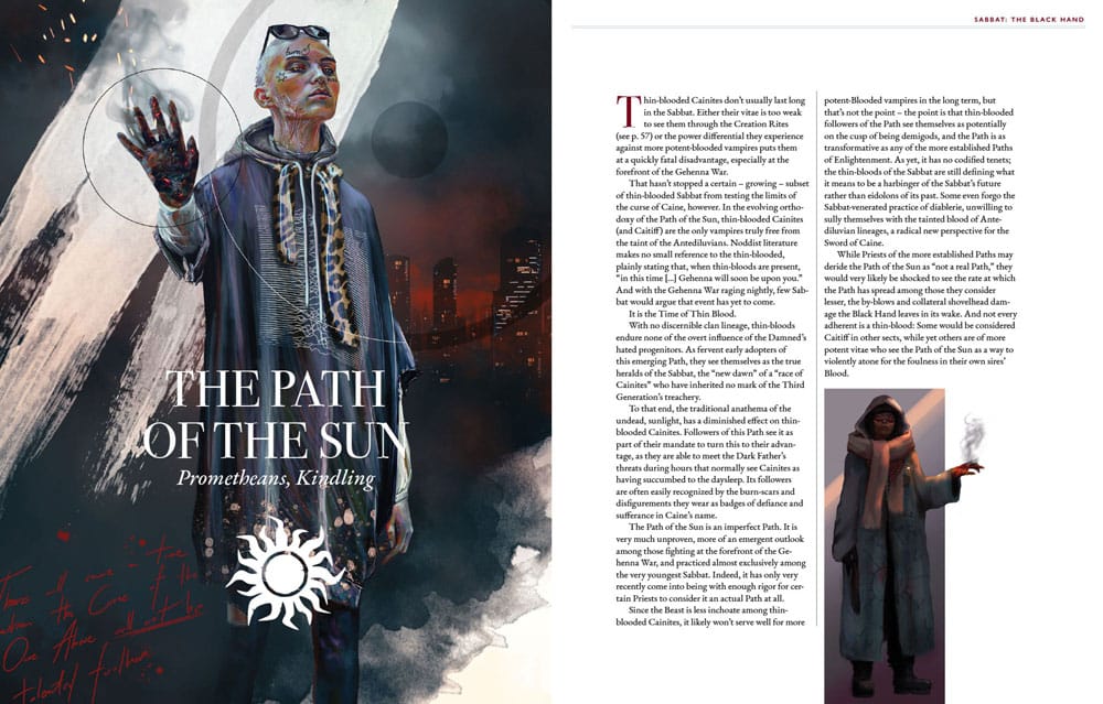 Vampire: The Masquerade 5th Edition RPG bok Sabbat: The Black Hand Sourcebook *Engelska Versionen* Renegade