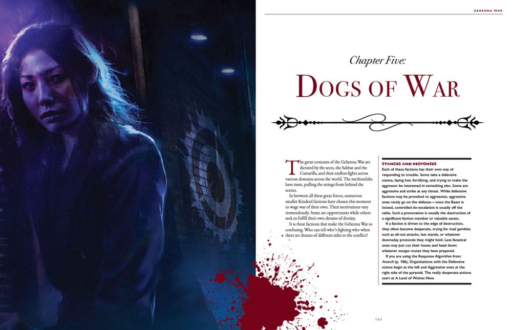 Vampire: The Masquerade 5th Edition RPG bok Gehenna War Sourcebook *Engelska versionen* Renegade