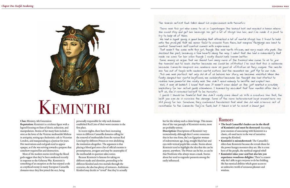 Vampire: The Masquerade 5th Edition RPG bok Gehenna War Sourcebook *Engelska versionen* Renegade