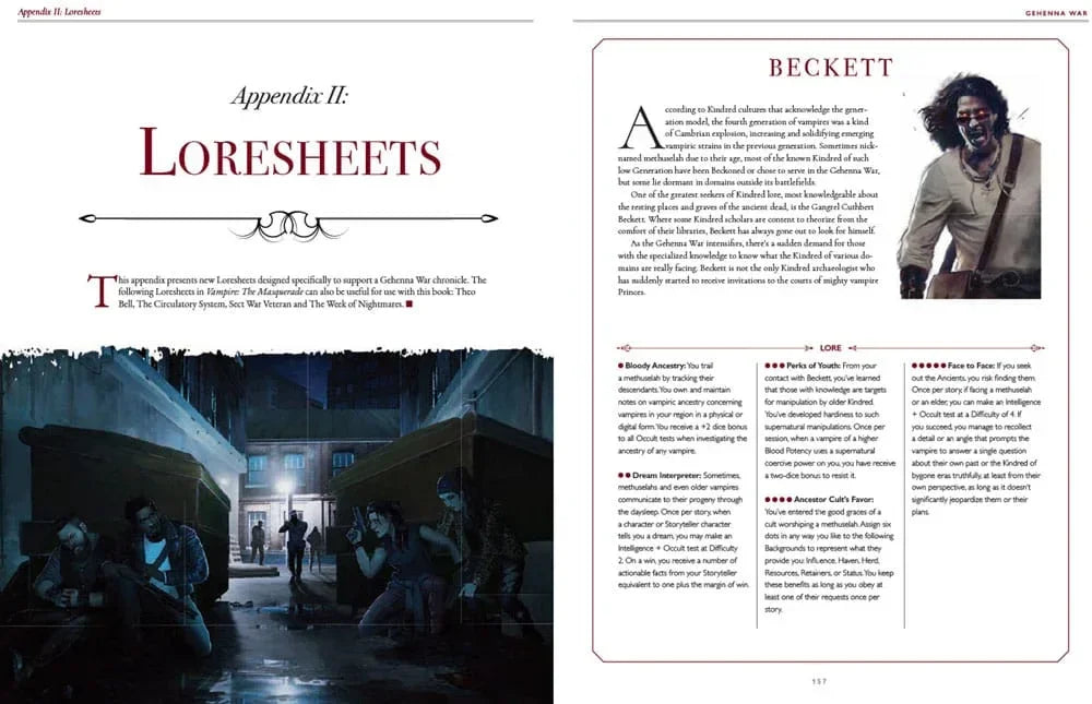 Vampire: The Masquerade 5th Edition RPG bok Gehenna War Sourcebook *Engelska versionen* Renegade