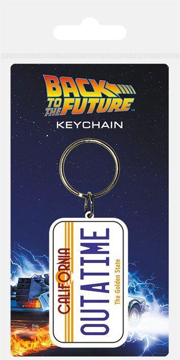 Back to the Future Gumminyckelring med Registreringsskylt 6 cm Pyramid International