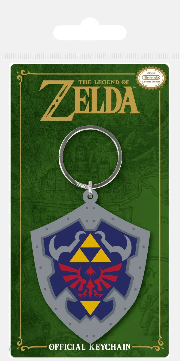 Legend of Zelda Gumminyckelring Hylian Shield 6 cm Pyramid International
