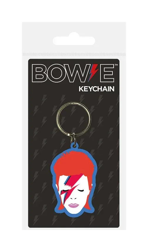 David Bowie Gumminyckelring Aladdin Sane 6 cm - Officiell Licens Pyramid International