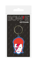 David Bowie Gumminyckelring Aladdin Sane 6 cm - Officiell Licens Pyramid International