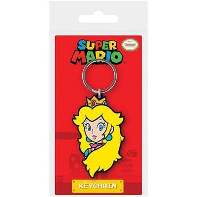 Super Mario PVC-nyckelring med Princess Peach