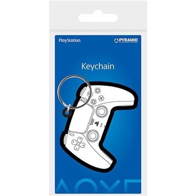 Playstation PVC-nyckelring med Controller-design
