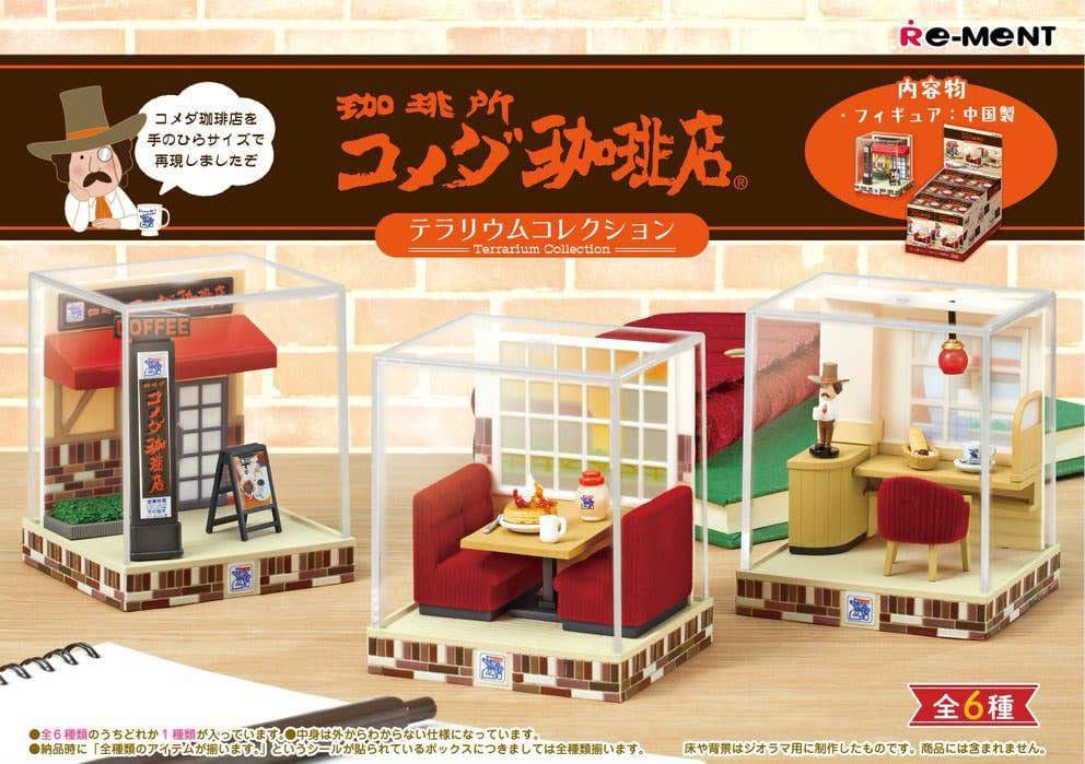 Komeda's Coffee Mini Figurer Terrarium Samling Display (6) Re-Ment