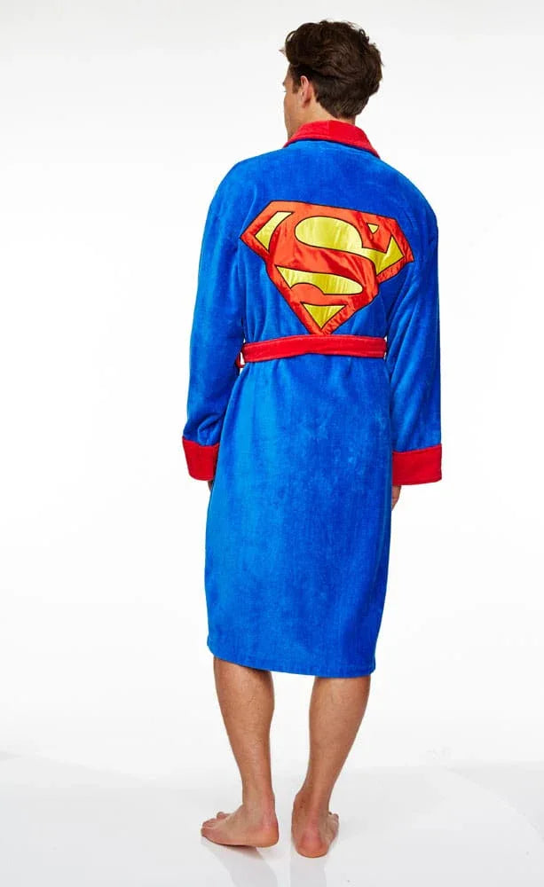 DC Comics Fleece Badrock Superman - Högkvalitativ och Officiellt Licensierad Groovy
