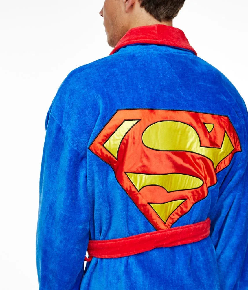 DC Comics Fleece Badrock Superman - Högkvalitativ och Officiellt Licensierad Groovy