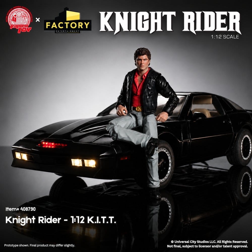 Knight Rider actionfigur 1/12 K.I.T.T. med Michael Knight
