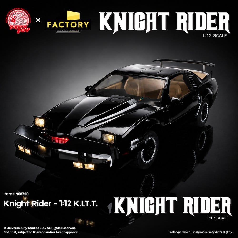 Knight Rider actionfigur 1/12 K.I.T.T. med Michael Knight