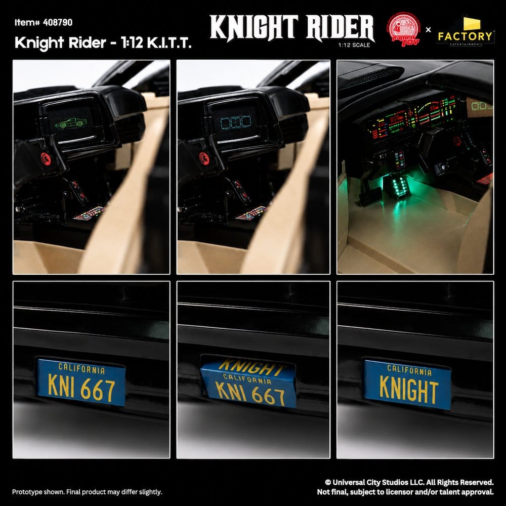 Knight Rider actionfigur 1/12 K.I.T.T. med Michael Knight