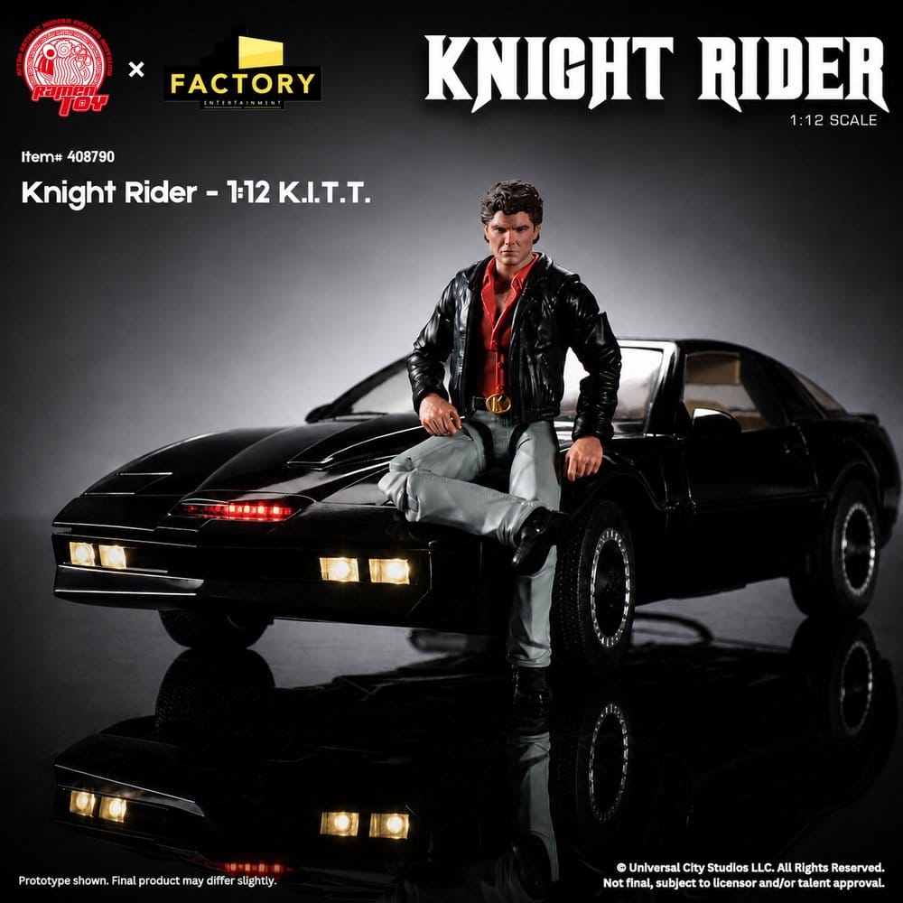 Knight Rider actionfigur 1/12 K.I.T.T. med Michael Knight