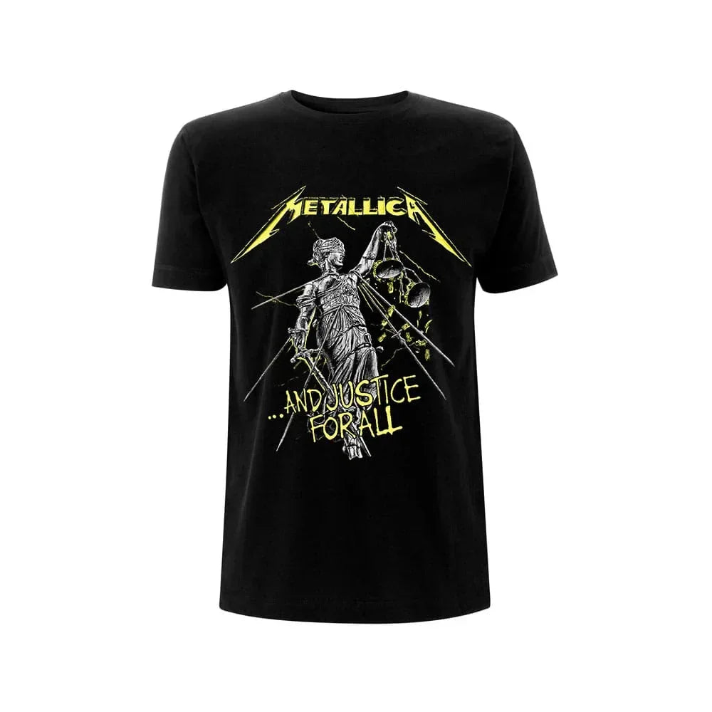 Metallica T-Shirt And Justice For All Tracks - Black - Size L Heroes Inc