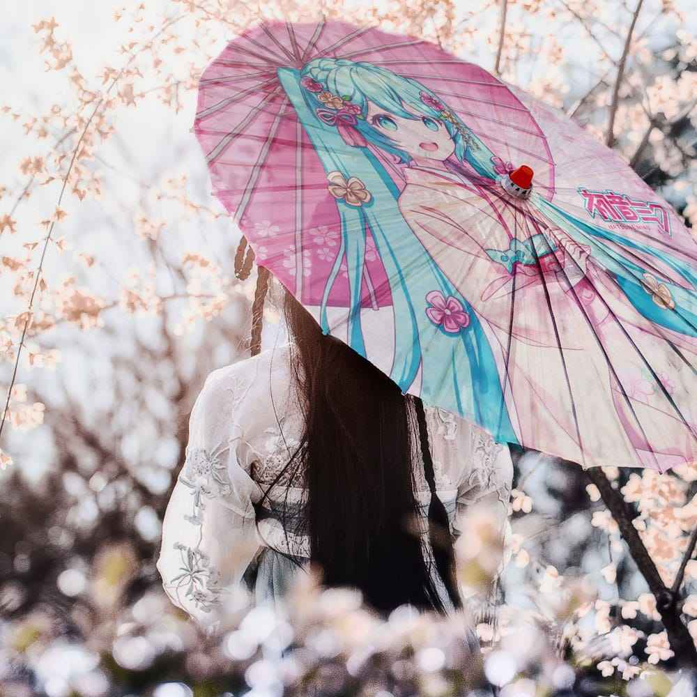 Hatsune Miku Pappersparasoll Miku
